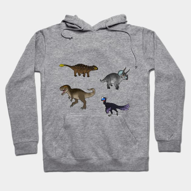 Hell Creek Formation Pack Hoodie by saradrawspaleo